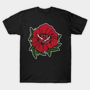 Traditional Rose Tattoo T-Shirt